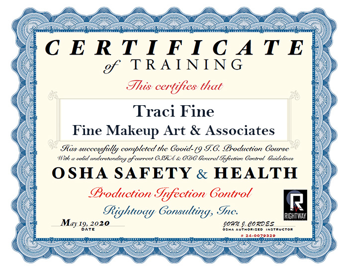 Sanitation Practices Fine Makeup Art Associates
