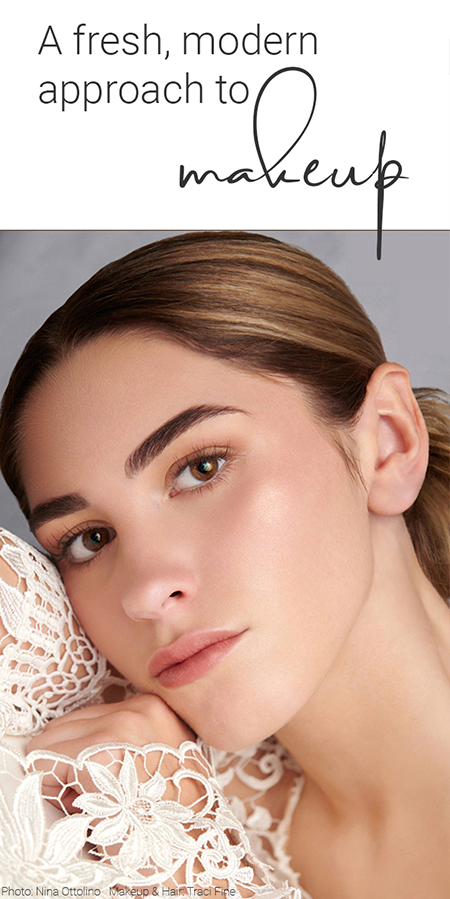 Beauty makeup on a model by Traci Fine for Fine Makeup Art & Associates