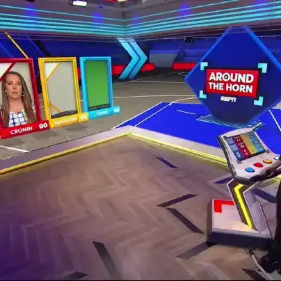 motion clip of Courtney Cronin on ESPNs "Around The Horn"