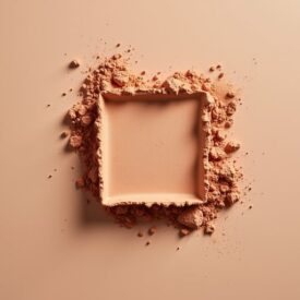 neutral eyeshadow swatch in the shape of a square
