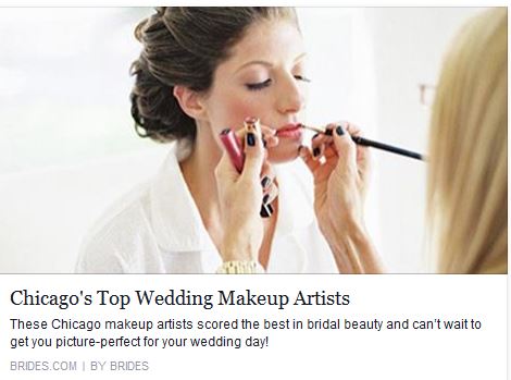 Brides.com article featuring Chicago makeup artist Traci Fine